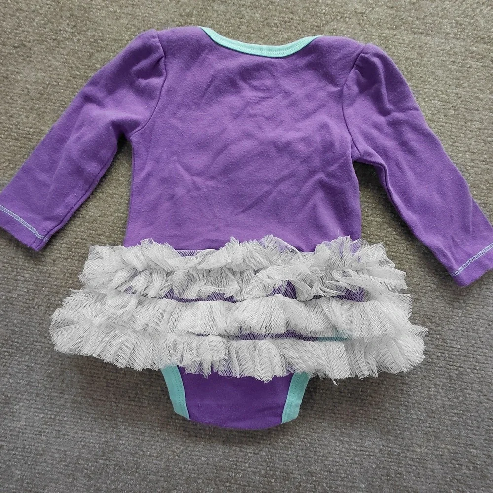 Baby Girl Size 6/9 Month Batman Super Woman Hero Tutu Bodysuit Set Pink Purple